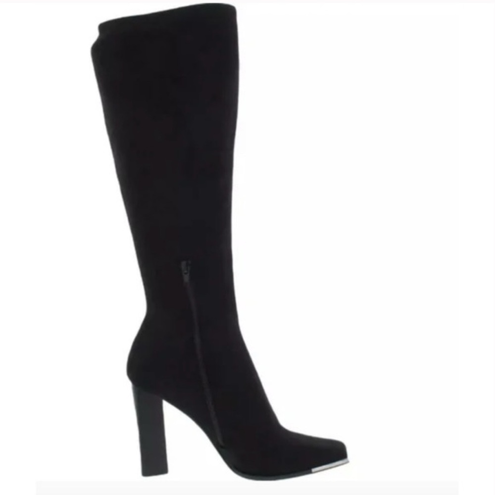 Steve Madden Black Heeled Boots fedora boot - Picture 8 of 8